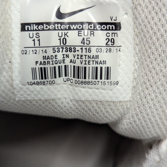 Size 11.5 - Nike Air Max 1 Essential University Red Black - Picture 5 of 6